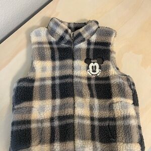 Disney Black and Gray Plaid Accessory
